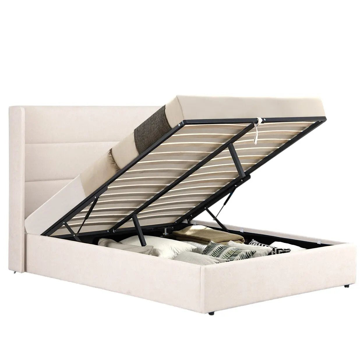 Wilmslow Upholstered Winged Ottoman Storage Bed