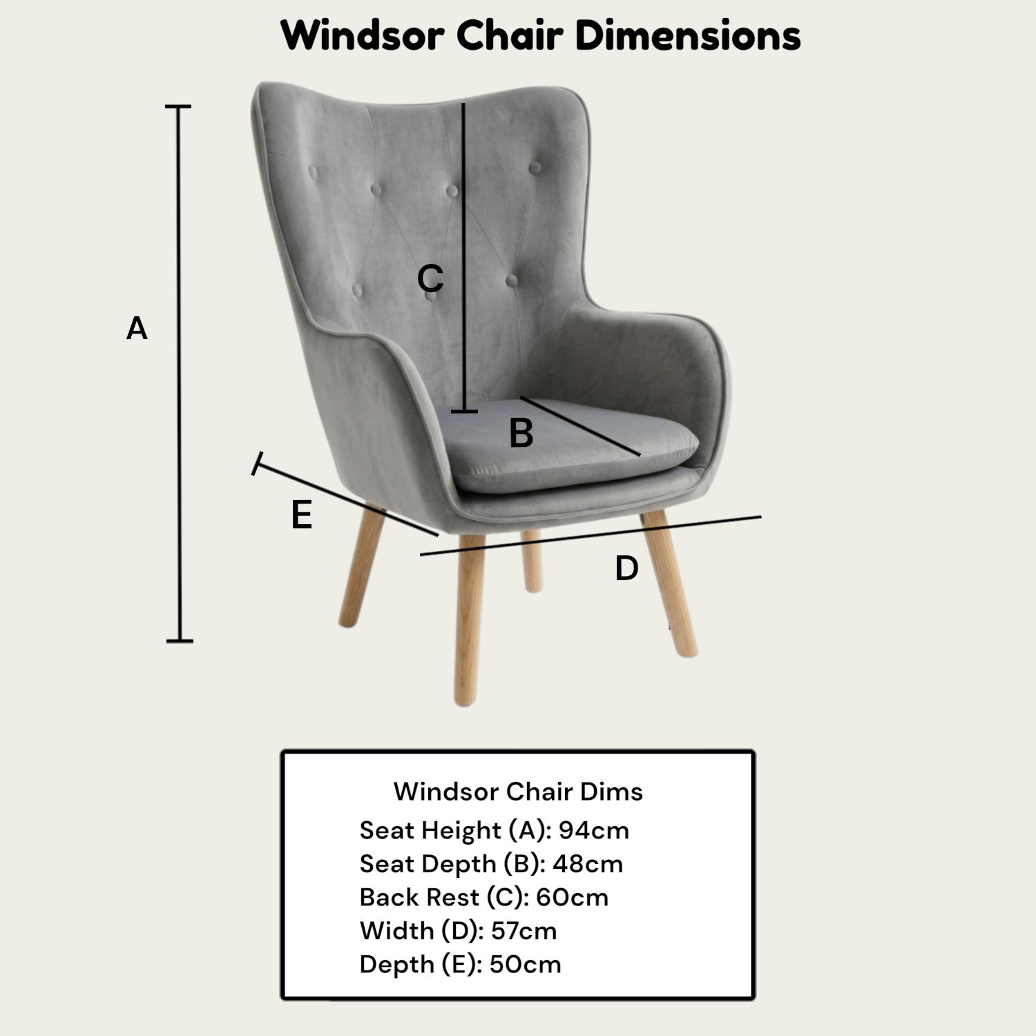 Windsor Winged Back Occasional Bedroom Arm Chair