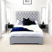 Abersoch Chesterfield Sleigh Upholstered Bed Frame