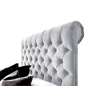 Abersoch Chesterfield Sleigh Upholstered Bed Frame