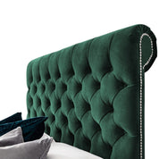Abersoch Chesterfield Sleigh Upholstered Bed Frame