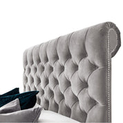 Abersoch Chesterfield Sleigh Upholstered Bed Frame