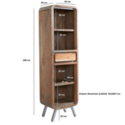 Adare Slim Wooden Bookcase