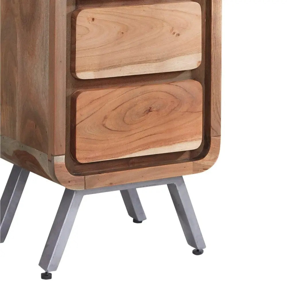 Adare Tall Wooden Chest of 5 Drawers - OAT Home