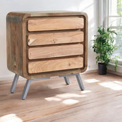 Adare Wide Wooden Chest of 4 Drawers - OAT Home
