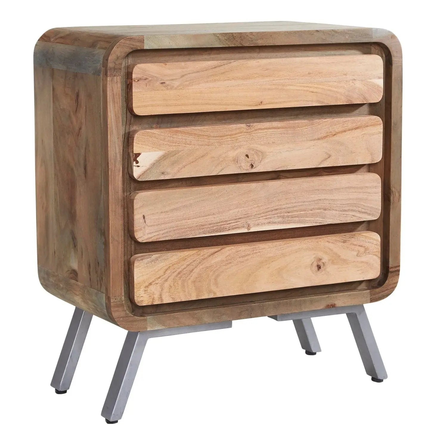 Adare Wide Wooden Chest of 4 Drawers - OAT Home