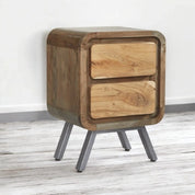 Adare Wooden 2 Drawer Bedside Table