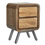Adare Wooden 2 Drawer Bedside Table