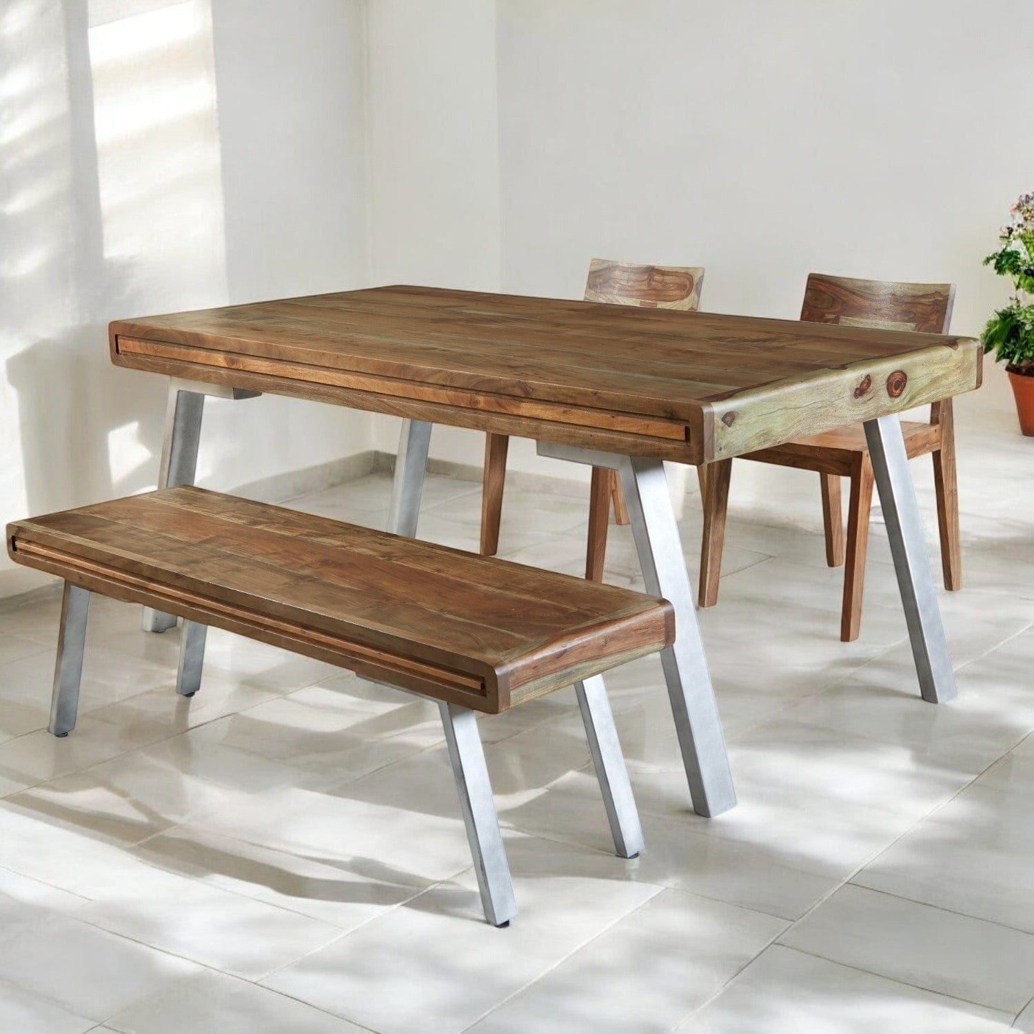 Adare Wooden & Metal Legs 180cm Dining Table