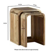 Adare Wooden Nest of 2 Tables