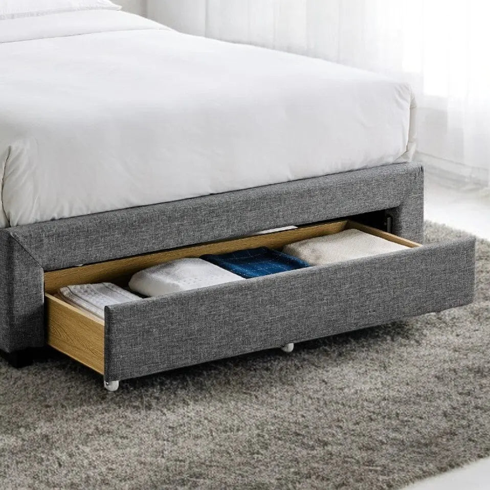 Astbury Fabric Upholstered Drawer Storage Bed Frame