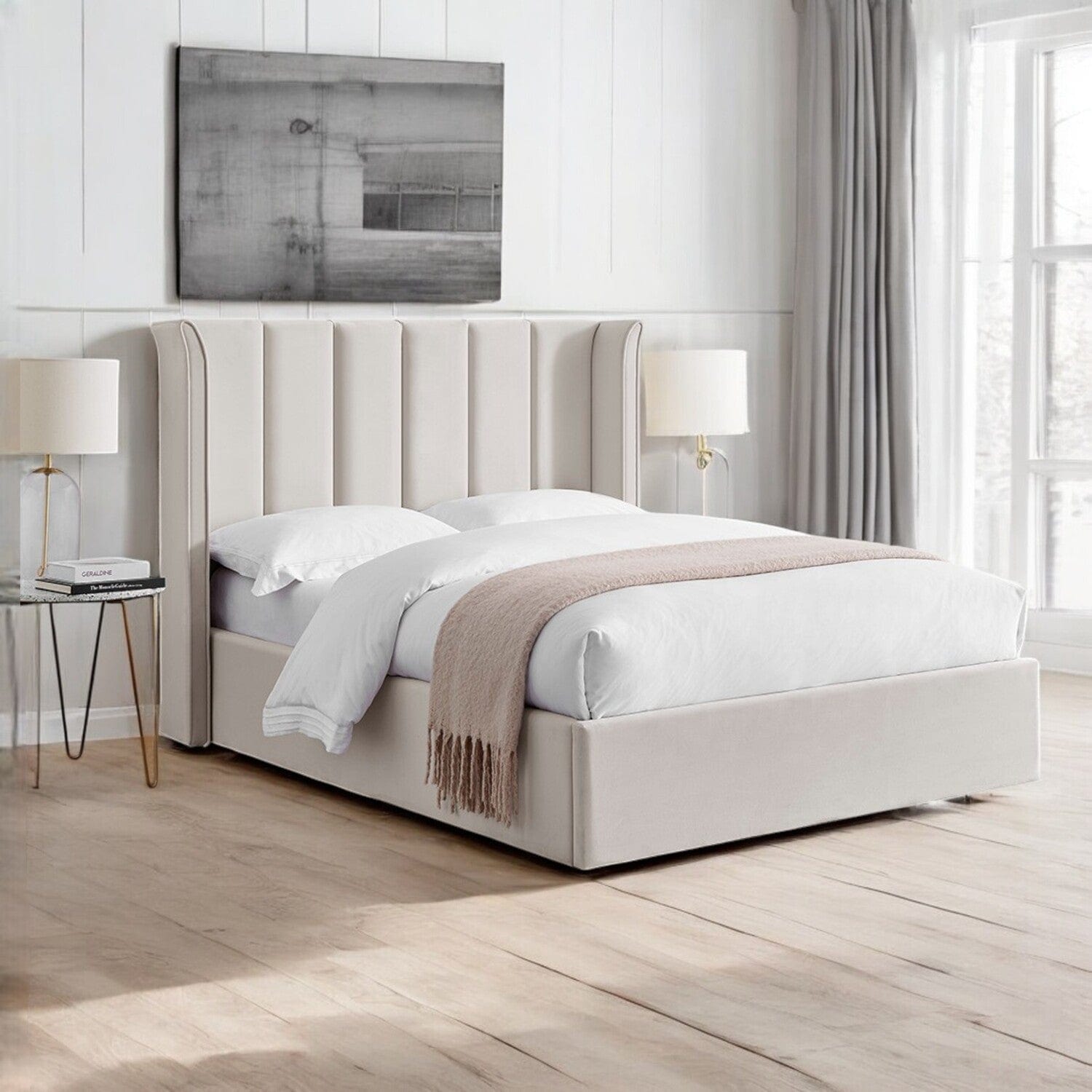  Double 4ft6 - 135x190cm Audlem Upholstered Ottoman Storage Bed Frame