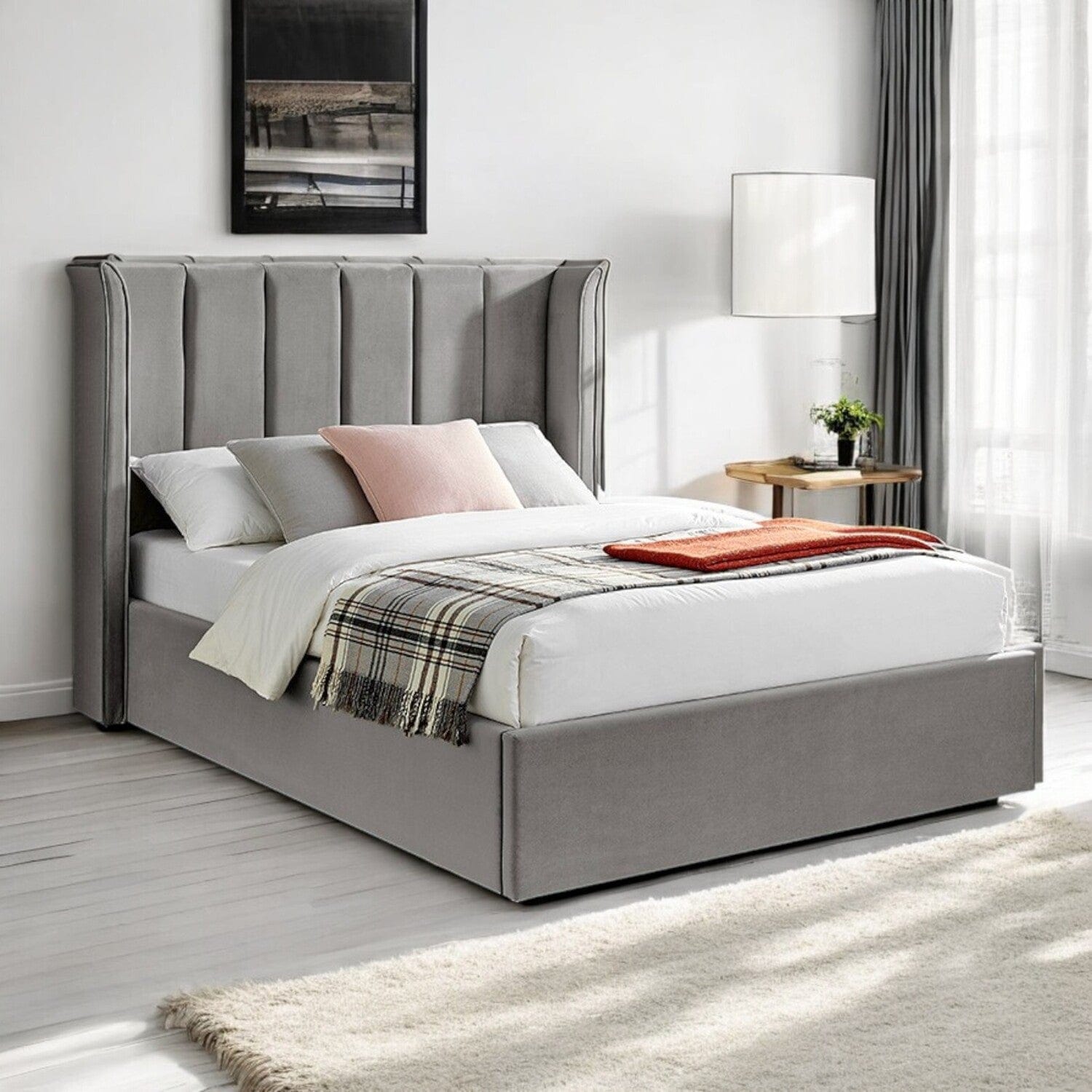  Double 4ft6 - 135x190cm Audlem Upholstered Ottoman Storage Bed Frame