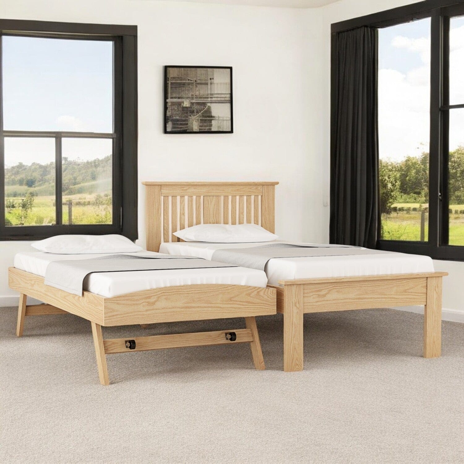 Aviemore Wooden Guest Bed with Trundle
