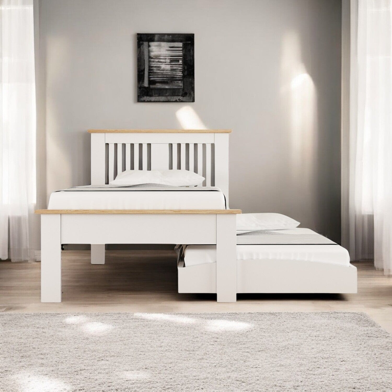 Aviemore Wooden Guest Bed with Trundle