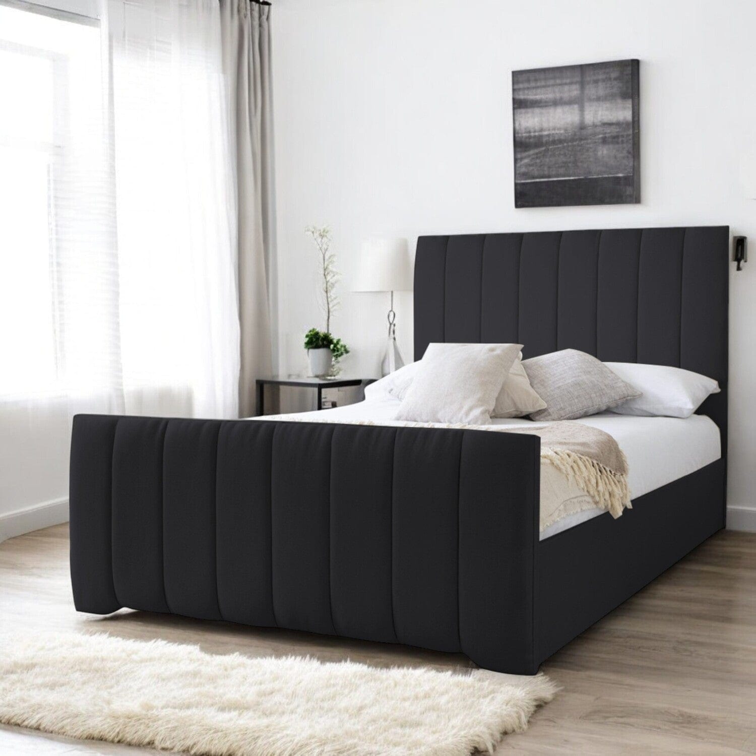  Slatted Base Bala Upholstered Bed Frame