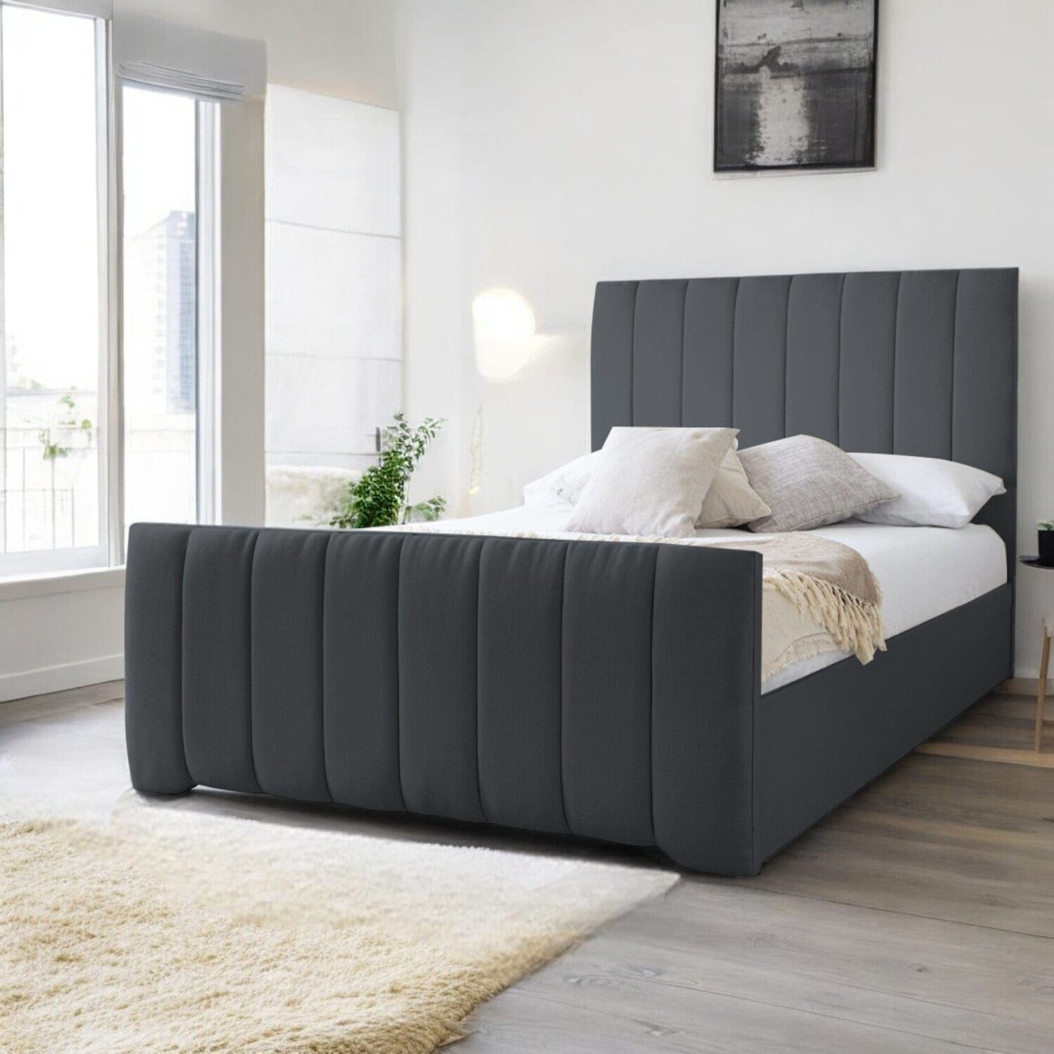  Slatted Base Bala Upholstered Bed Frame