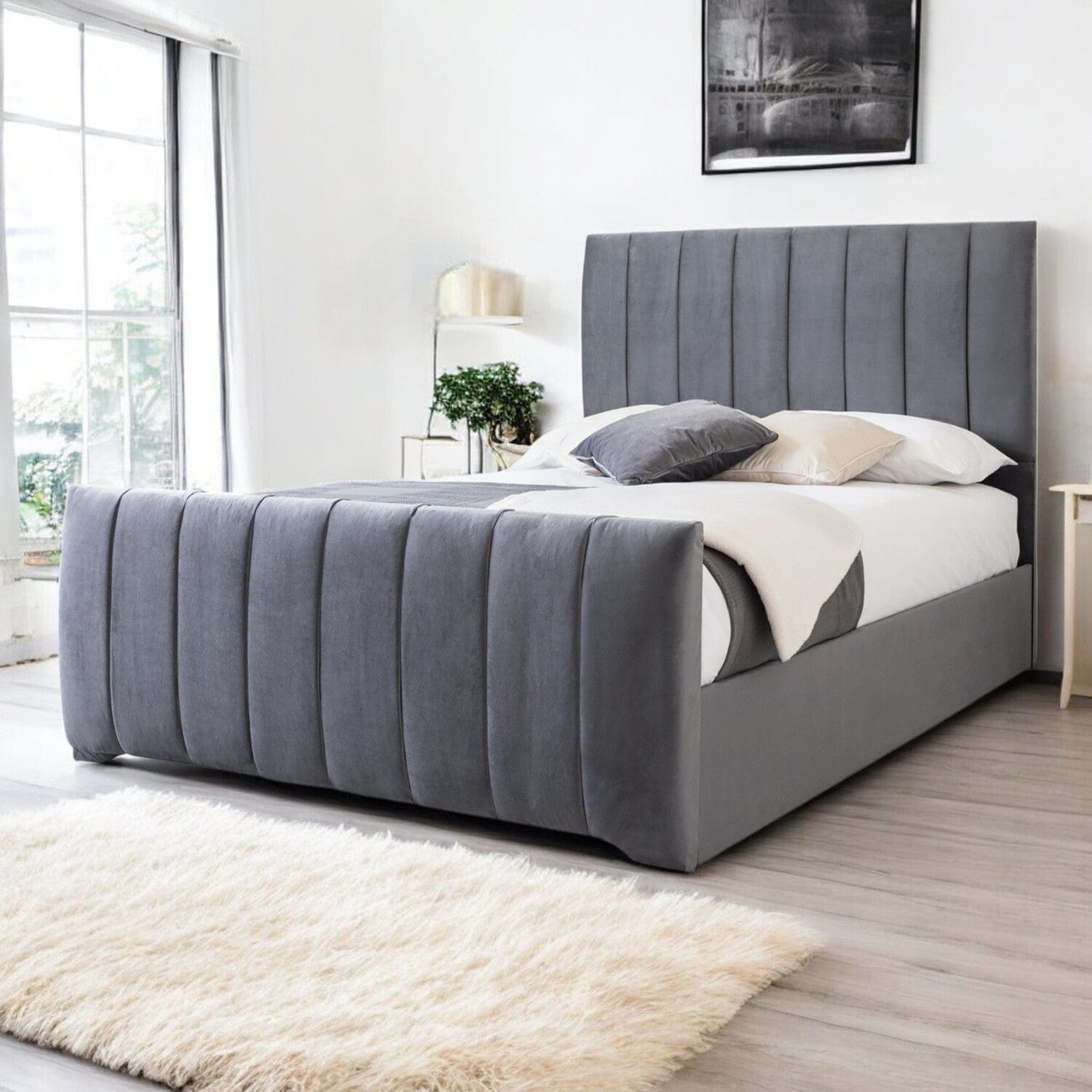  Slatted Base Bala Upholstered Bed Frame
