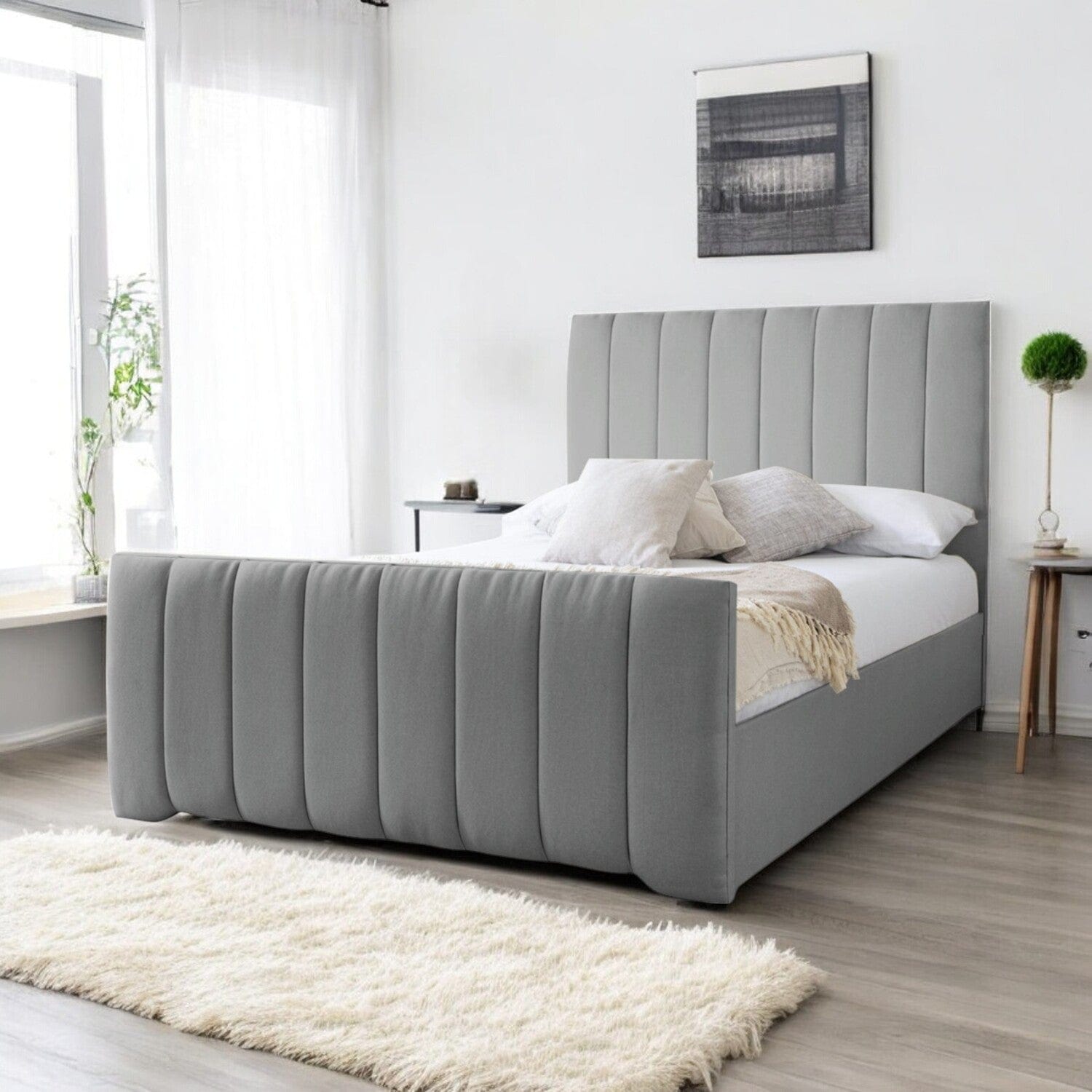  Slatted Base Bala Upholstered Bed Frame
