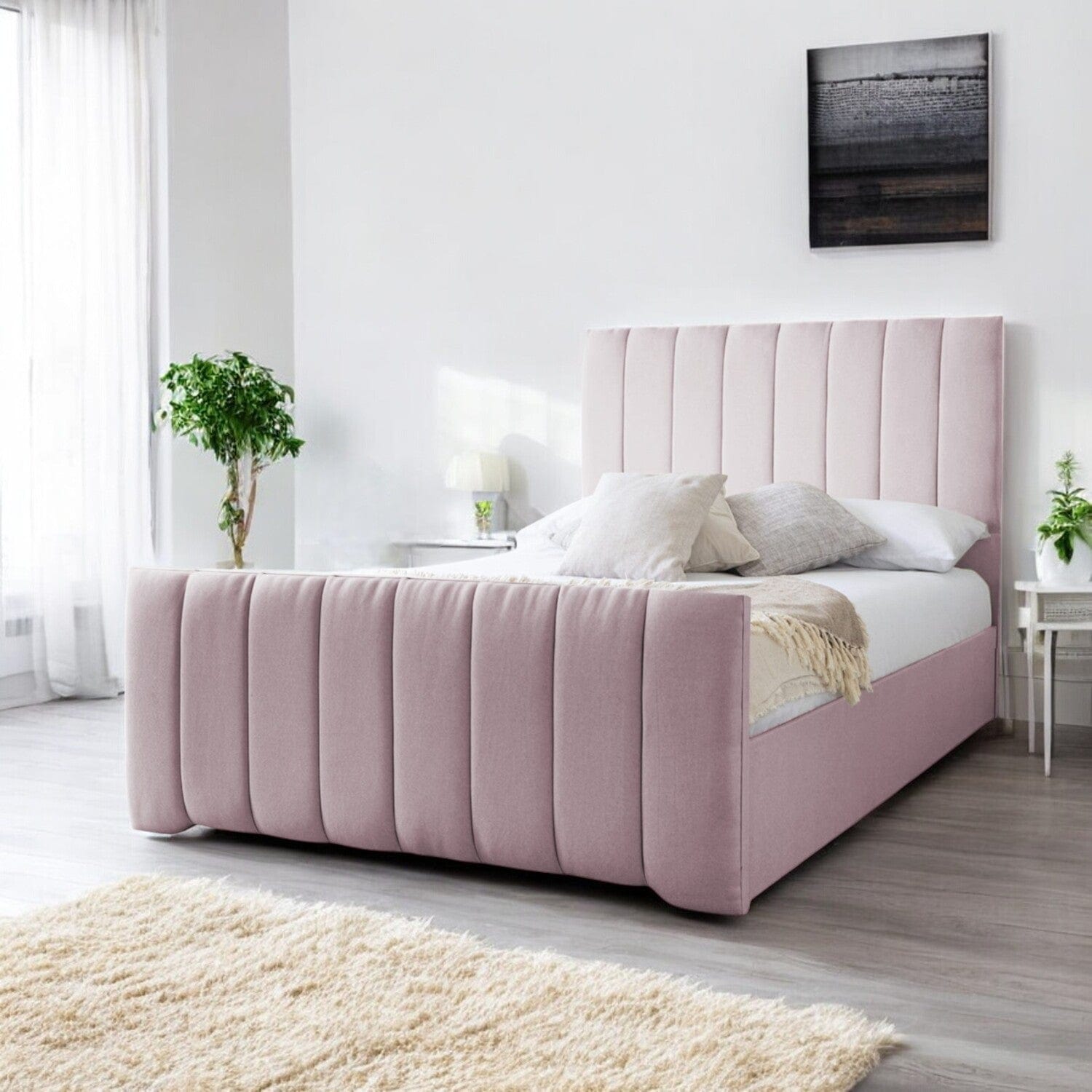  Slatted Base Bala Upholstered Bed Frame