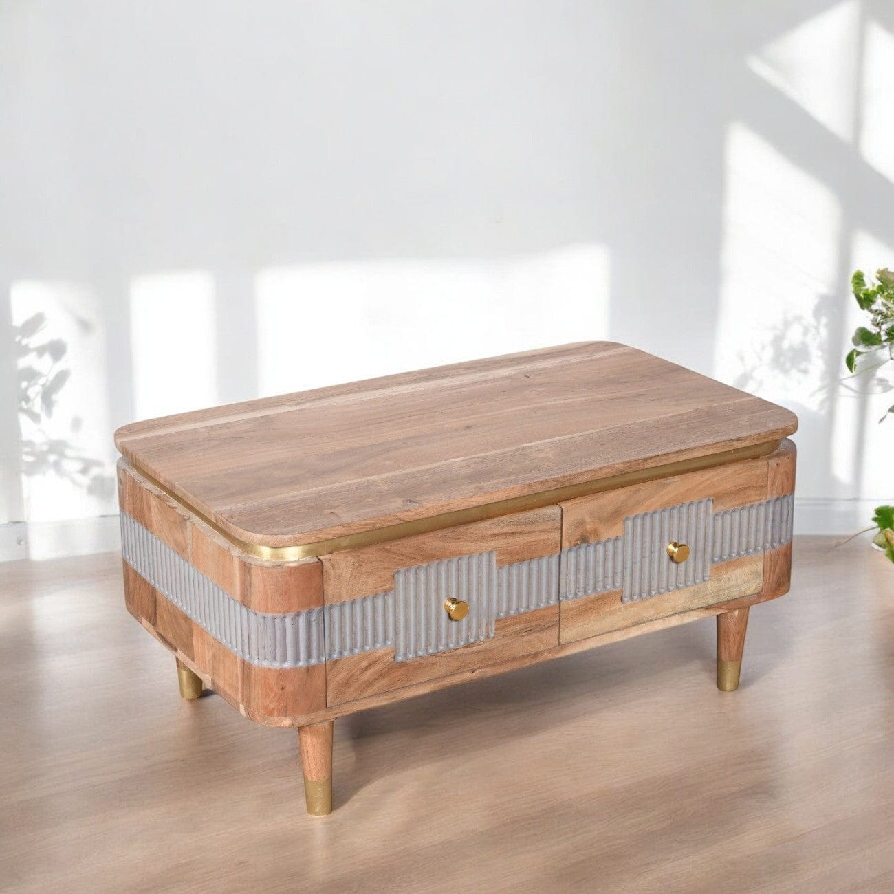 Blarney Wooden 2 Drawer Coffee Table