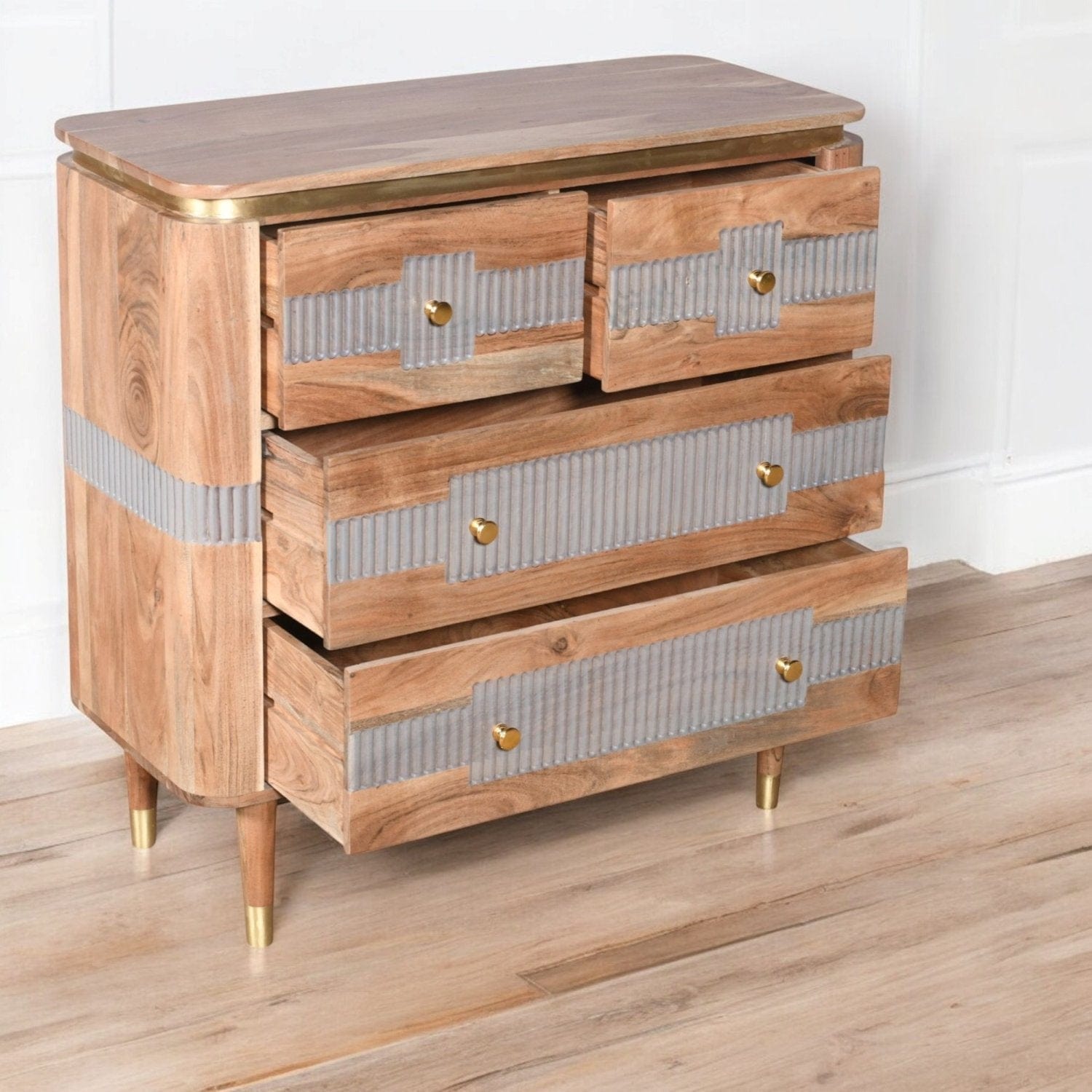 Blarney Wooden Chest of 4 Drawers