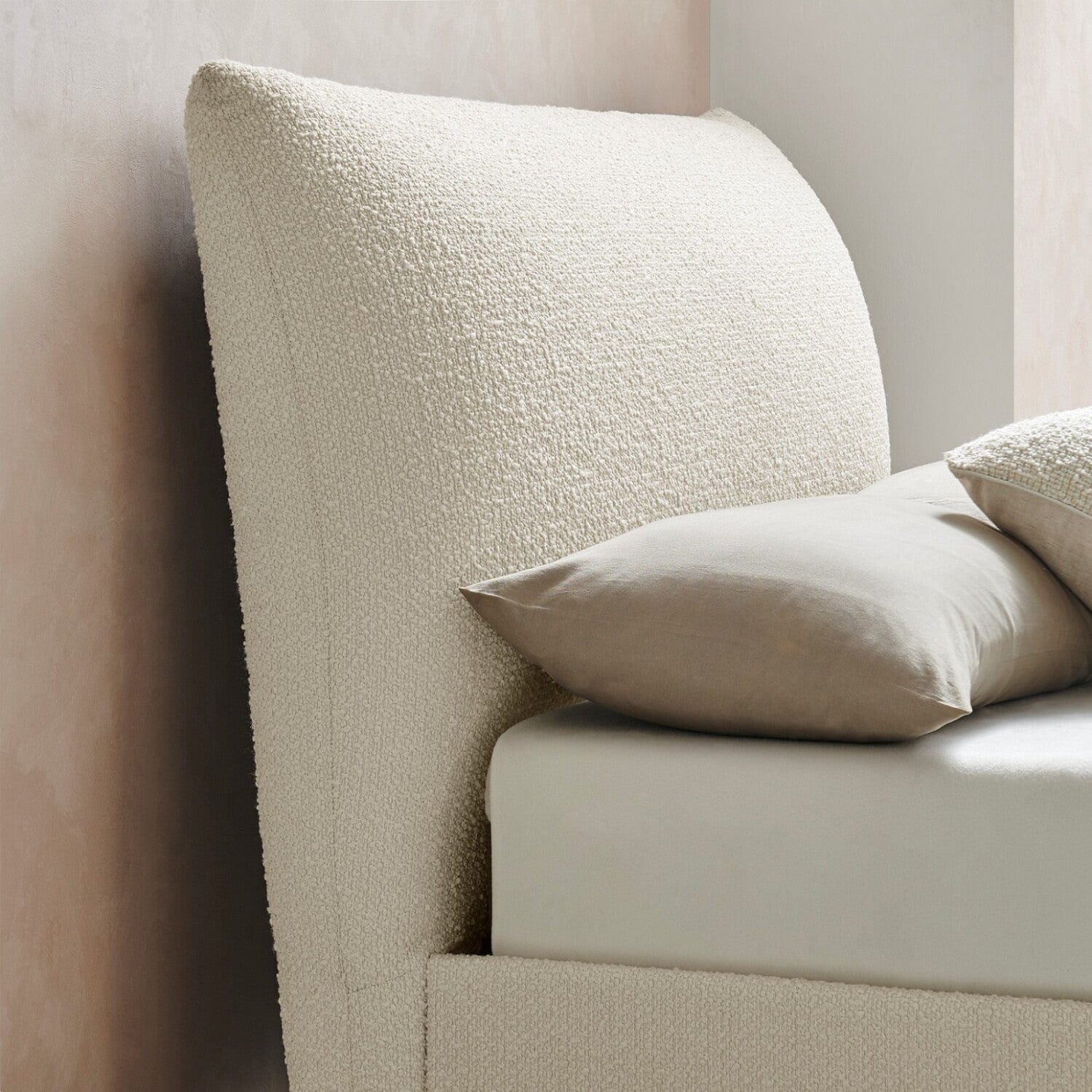 Bunbury Boucle Upholstered Bed Frame