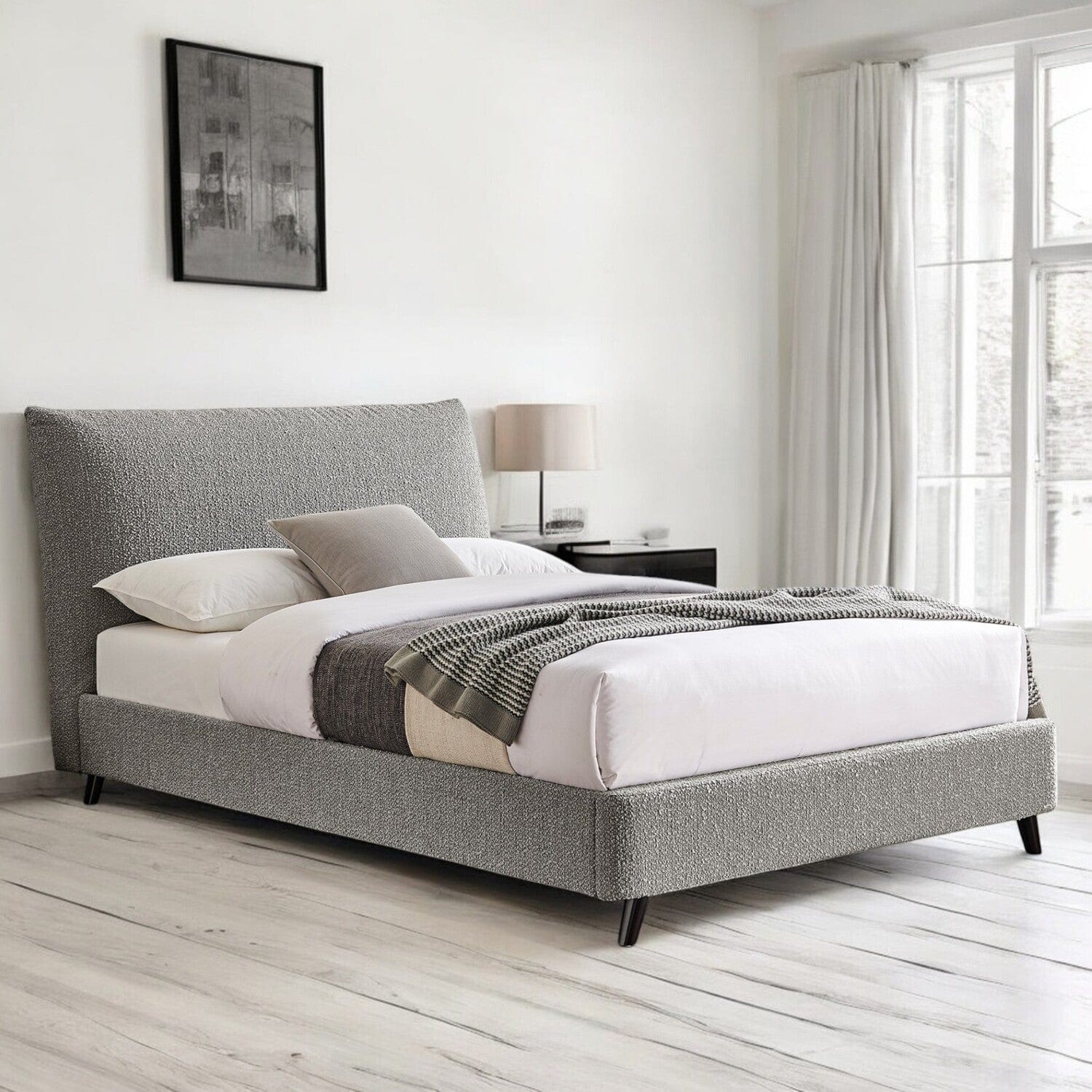  Double 4ft6 - 135x190cm Bunbury Boucle Upholstered Bed Frame
