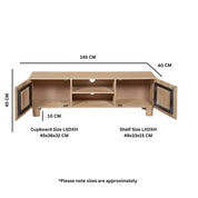 Cashel 145cm Wooden TV Stand Media Unit