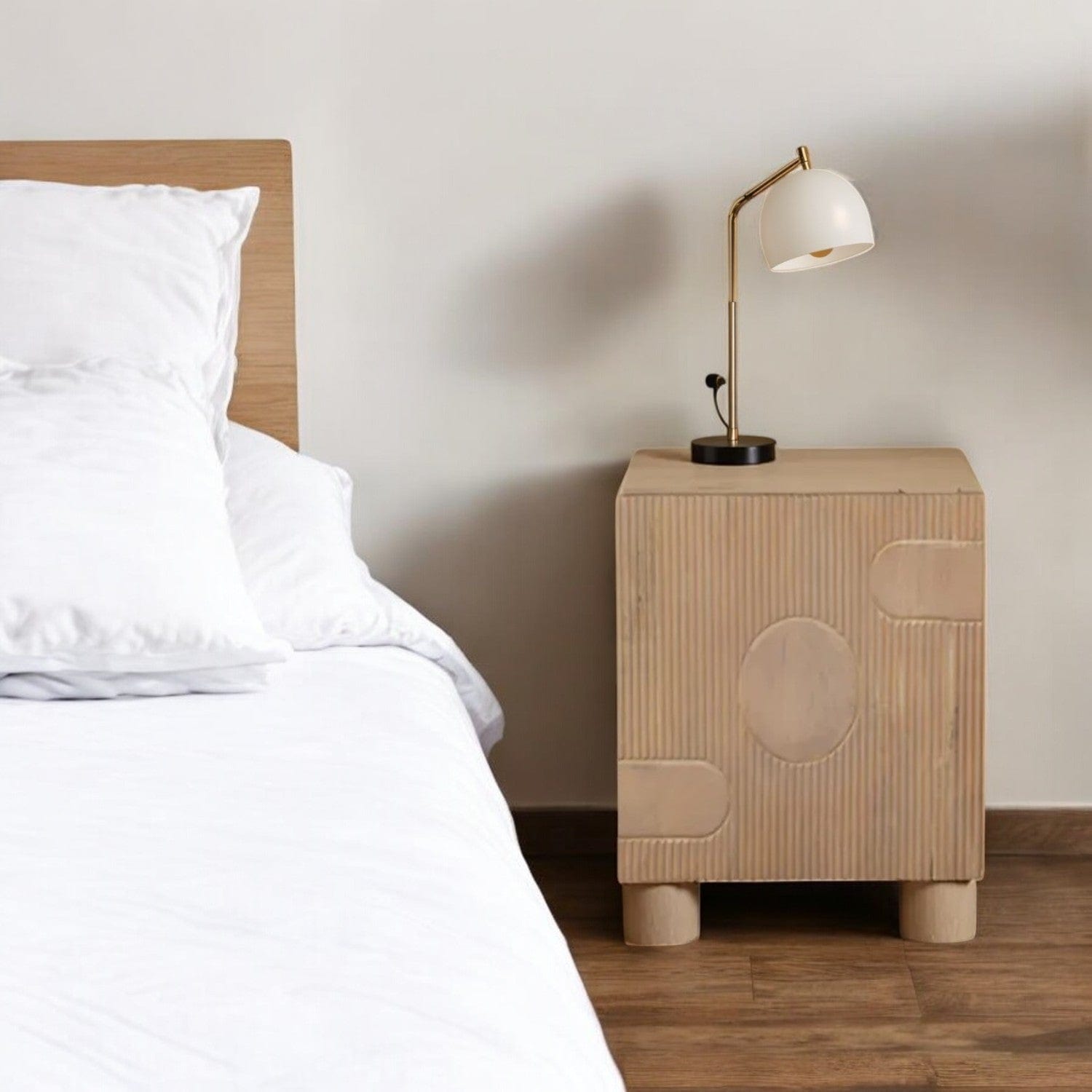 Cashel Wooden Small Bedside Table
