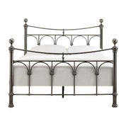 Chelsea Polished Antique Black Nickel Metal Bed Frame