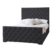 Conwy Tufted Button Headboard Fabric Upholstered Bed Frame