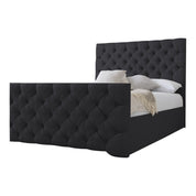Conwy Tufted Button Headboard Fabric Upholstered Bed Frame