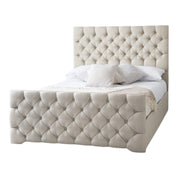 Conwy Tufted Button Headboard Fabric Upholstered Bed Frame