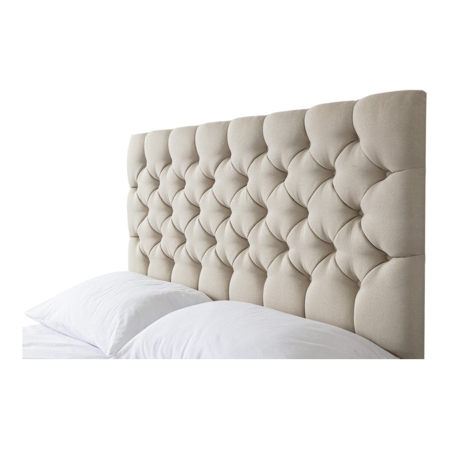 Conwy Tufted Button Headboard Fabric Upholstered Bed Frame