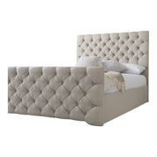 Conwy Tufted Button Headboard Fabric Upholstered Bed Frame