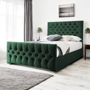 Conwy Tufted Button Headboard Fabric Upholstered Bed Frame