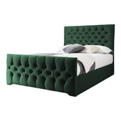 Conwy Tufted Button Headboard Fabric Upholstered Bed Frame