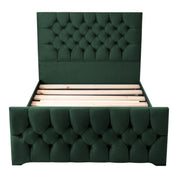 Conwy Tufted Button Headboard Fabric Upholstered Bed Frame