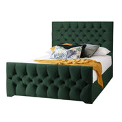 Conwy Tufted Button Headboard Fabric Upholstered Bed Frame
