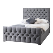 Conwy Tufted Button Headboard Fabric Upholstered Bed Frame