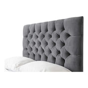 Conwy Tufted Button Headboard Fabric Upholstered Bed Frame