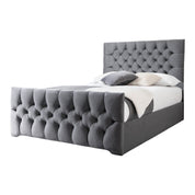 Conwy Tufted Button Headboard Fabric Upholstered Bed Frame