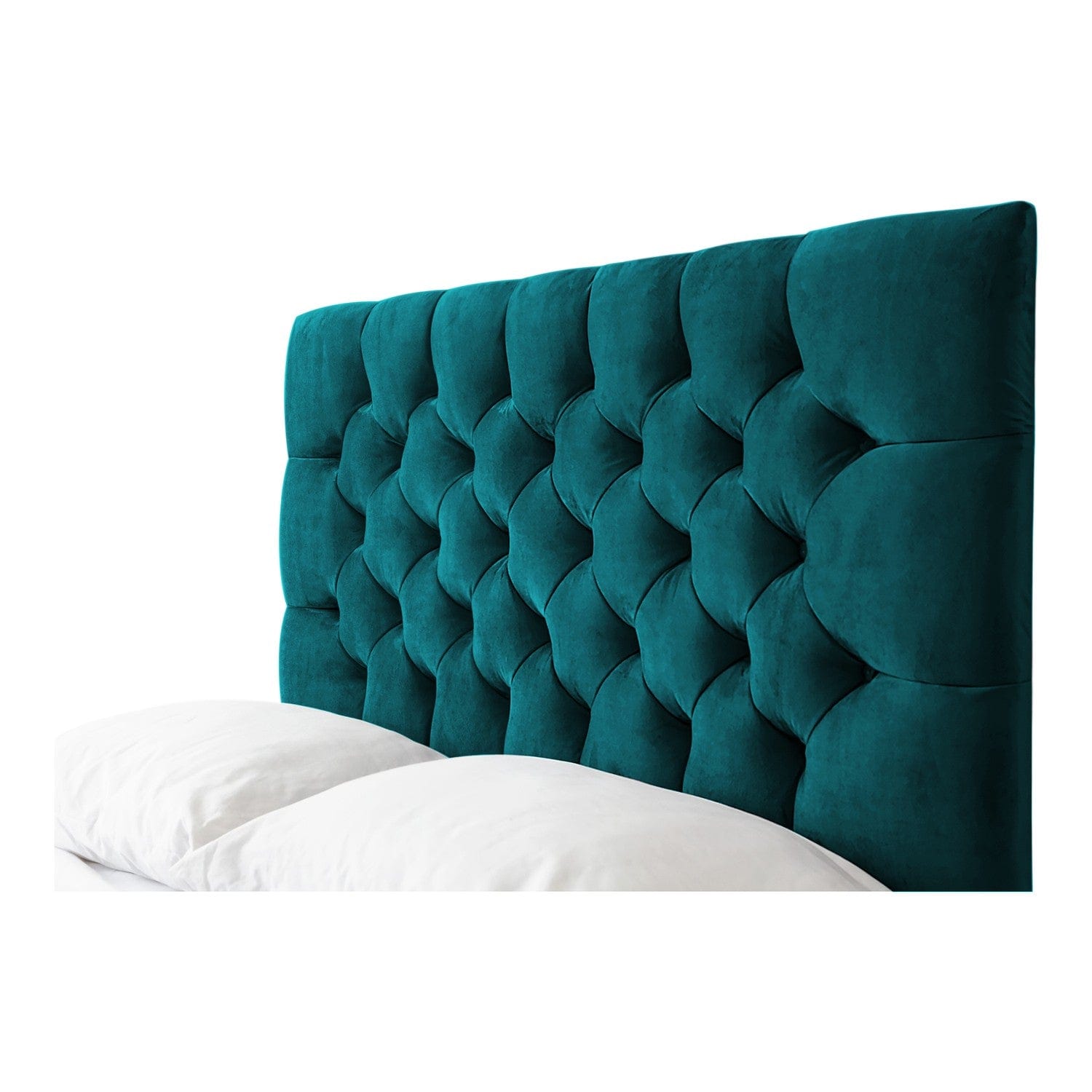 Conwy Tufted Button Headboard Fabric Upholstered Bed Frame