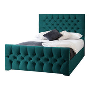 Conwy Tufted Button Headboard Fabric Upholstered Bed Frame