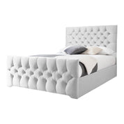 Conwy Tufted Button Headboard Fabric Upholstered Bed Frame