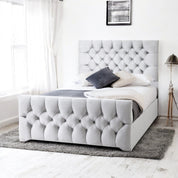 Conwy Tufted Button Headboard Fabric Upholstered Bed Frame