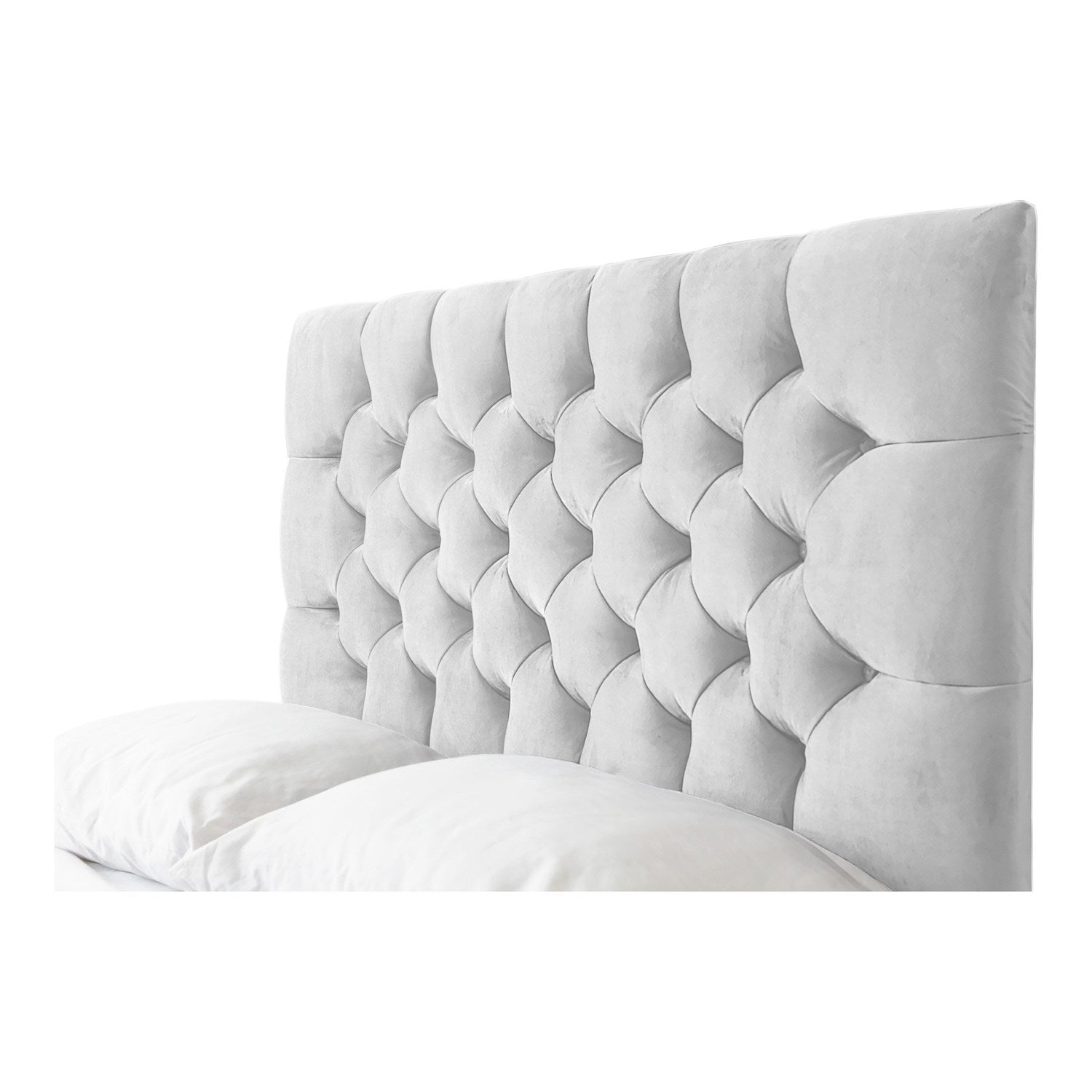 Conwy Tufted Button Headboard Fabric Upholstered Bed Frame