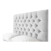Conwy Tufted Button Headboard Fabric Upholstered Bed Frame