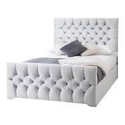 Conwy Tufted Button Headboard Fabric Upholstered Bed Frame